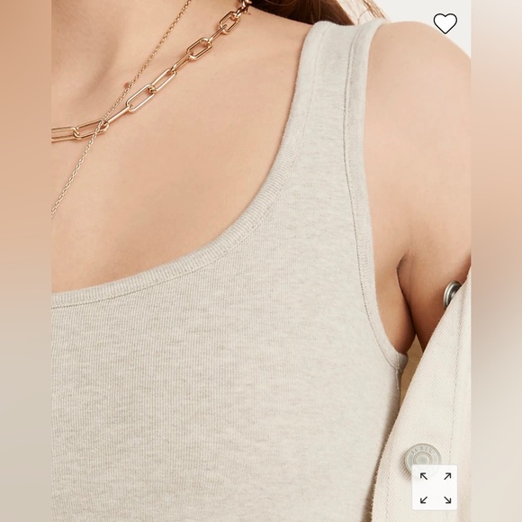 J.Crew perfect-fit shelf-bra tank top in whisper peach - Picture 3 of 5